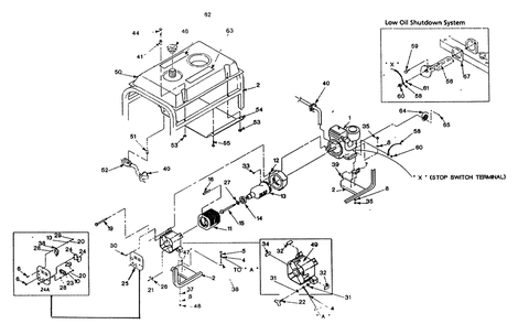 Generator Replacement Parts (10/95) Diagram and Parts List for 9570-2-3ZC13C  Briggs and Stratton Generator